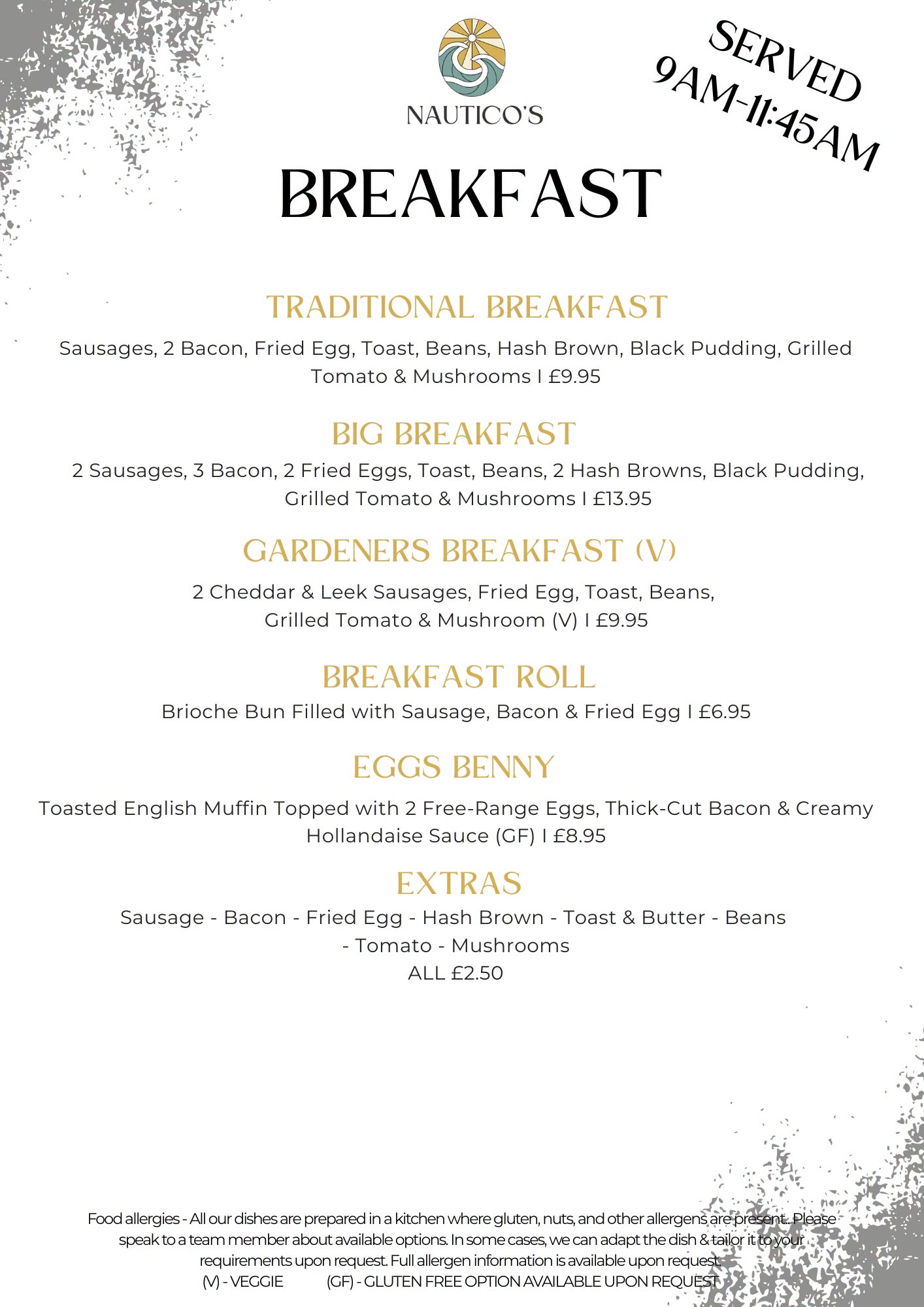 Breakfast Menu
