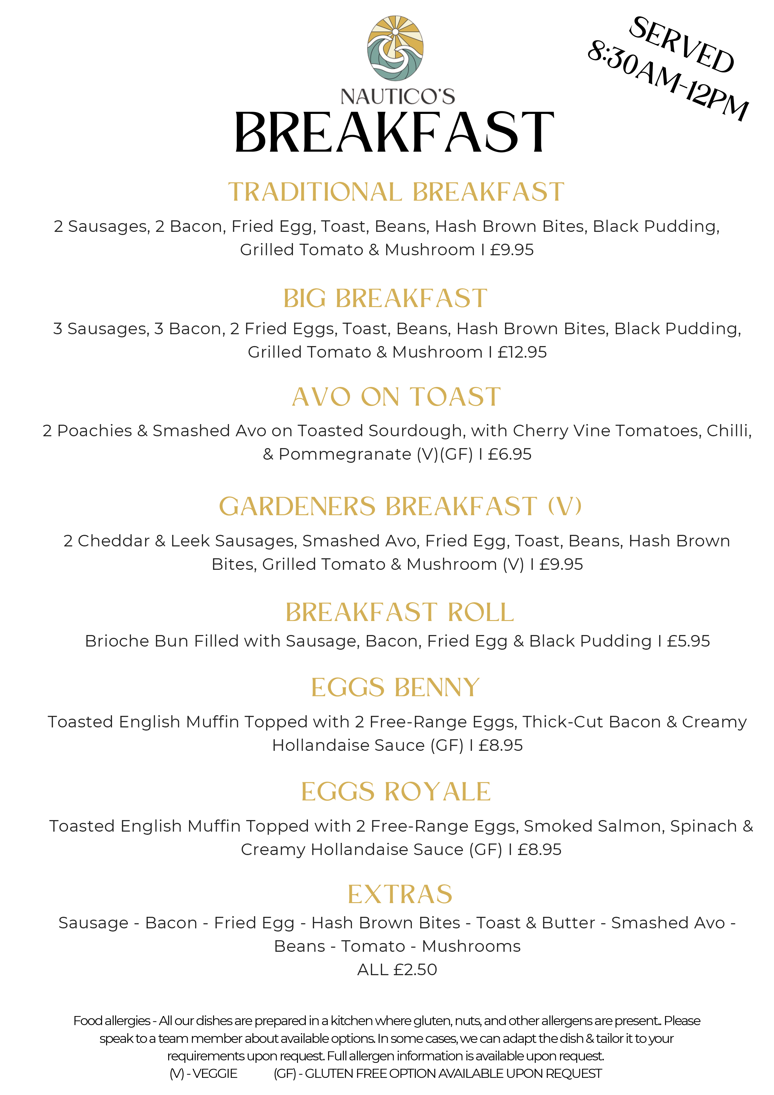 Breakfast Menu