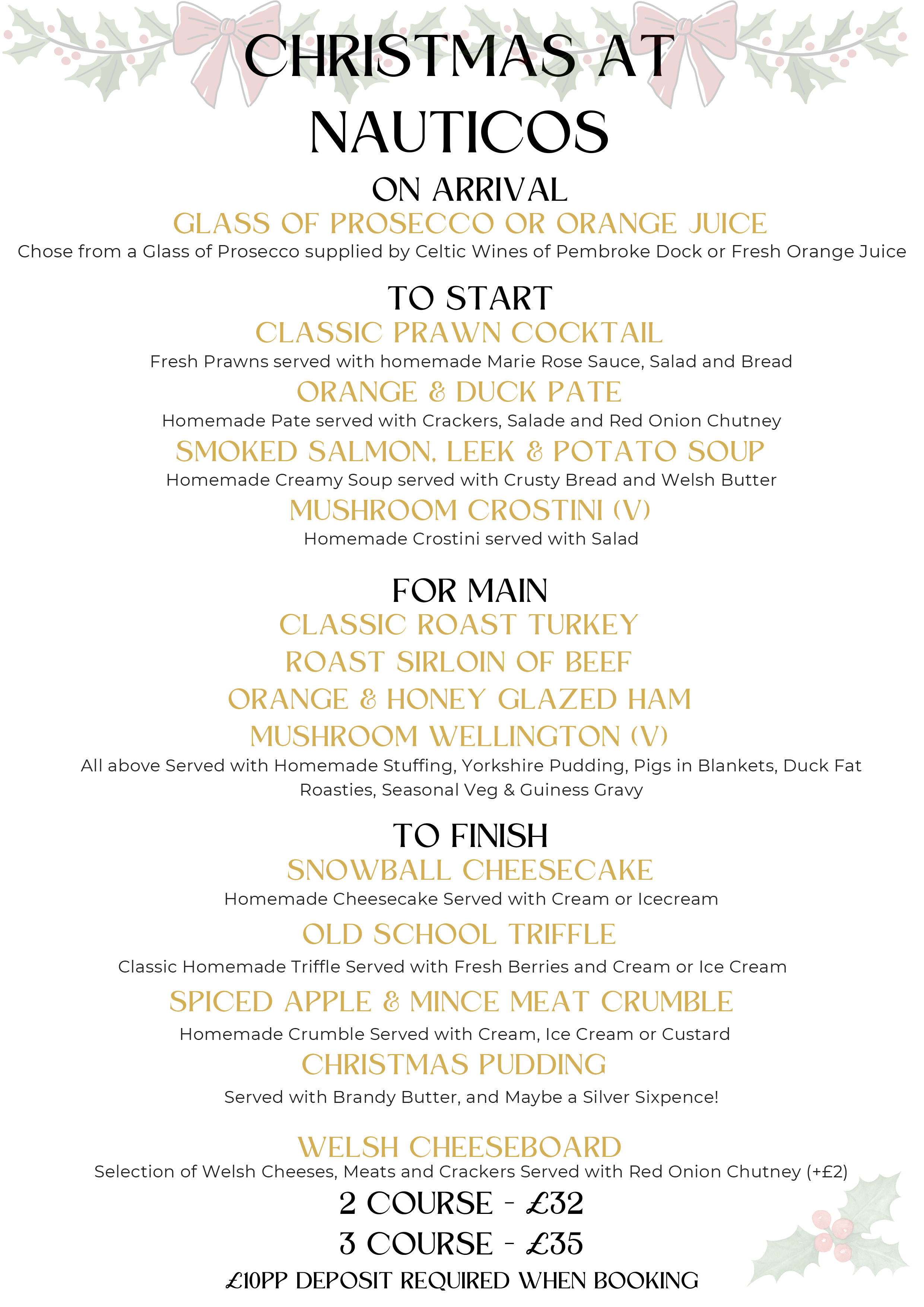 Christmas Menu